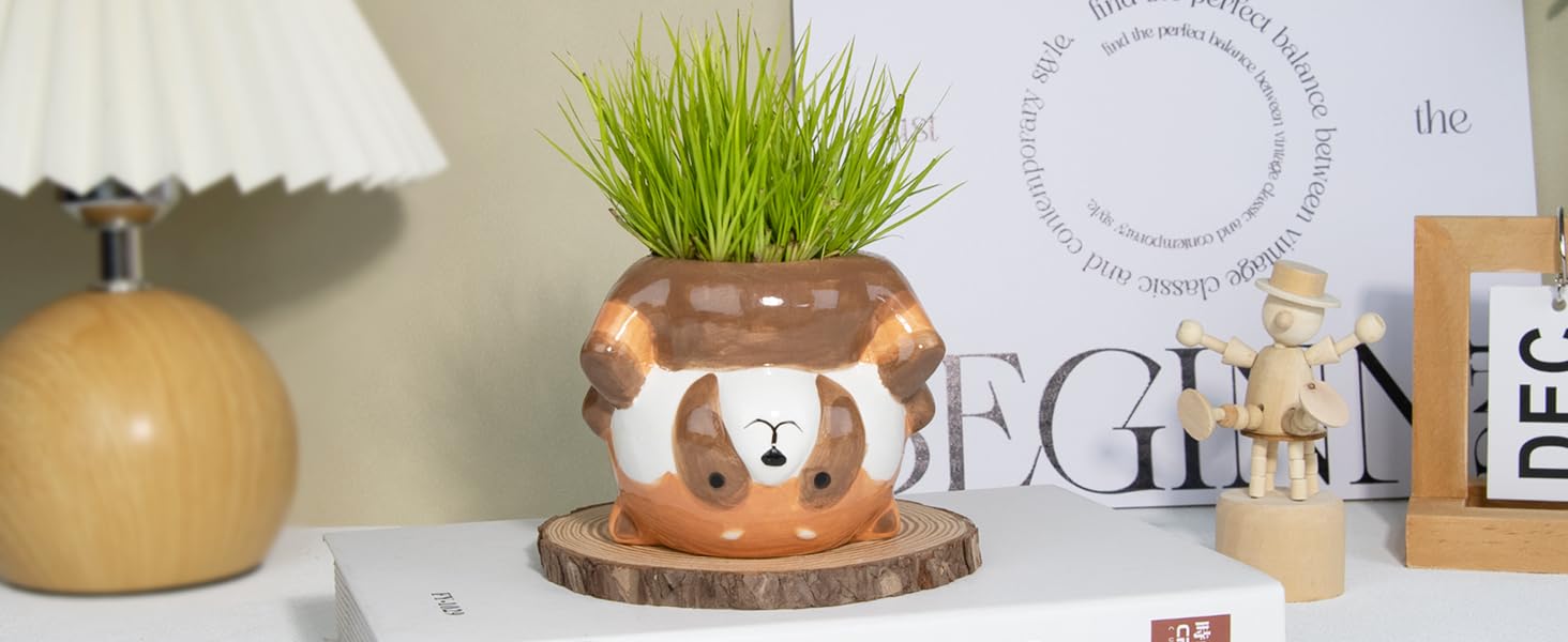 Cute Animal Ceramics Planter