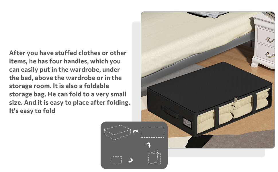 Under Bed Storage Bins Clothes Storage Bags Underbed