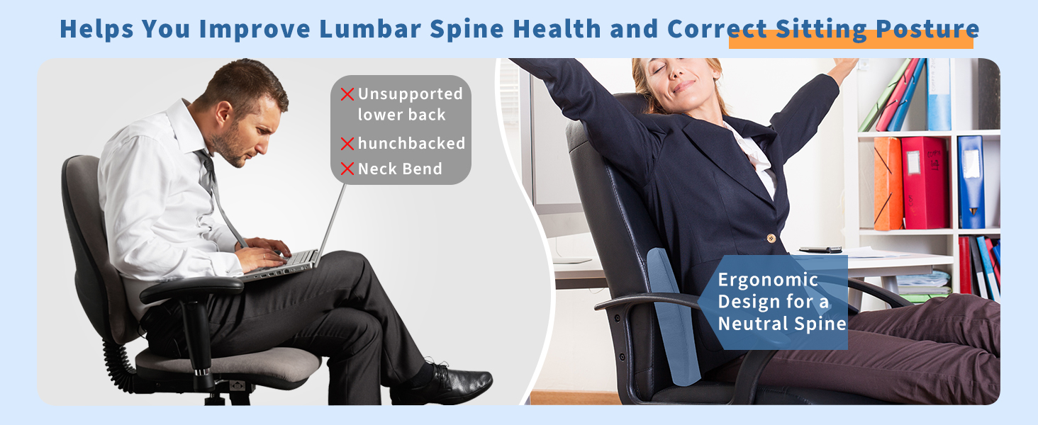 Lumbar Support Pillow for Bed