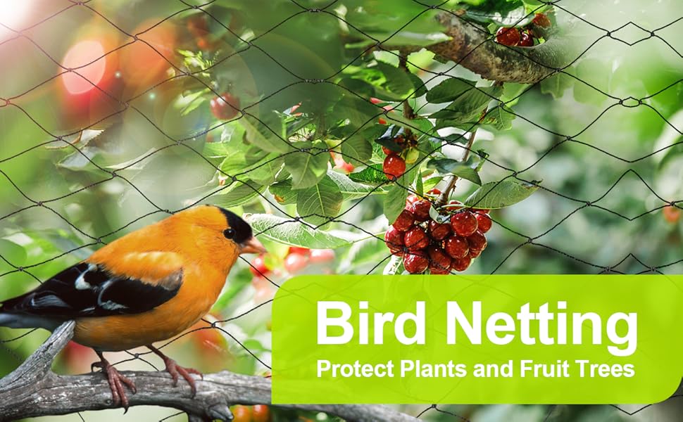 Bird Netting for Chicken Coop, 50’ x 50’ Poultry Netting