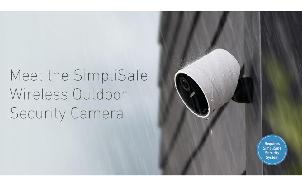 SimpliSafe Wireless Outdoor Security Camera Electronics