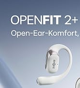 SHOKZ OpenFit 2+ Open-Ear-Kopfhörer, True-Wireless-Bluetooth-Ohrhörer mit Mikrofon, Ohrbügel-Open...