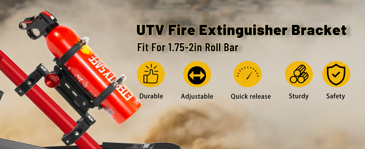 utv fire extinguisher mount