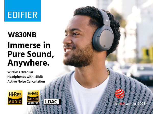 Edifier W830NB & EarFun Air Pro 3 セット Wireless Over-ear Headphones with Active Noise Cancellation
