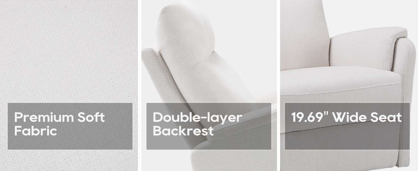 the detail of leather rocking chair