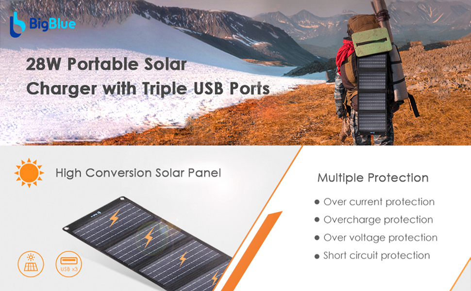 solar charger 28w