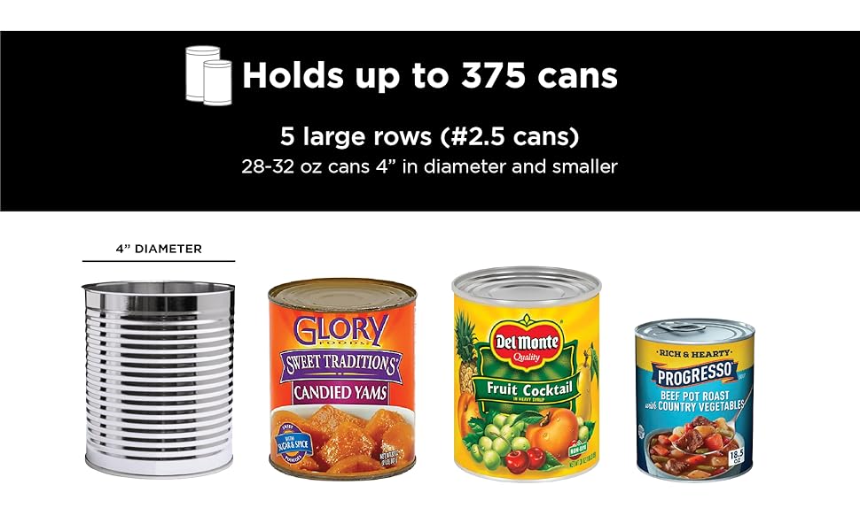 Shelf Reliance Can Rotation Organizer Large Canned Food Organizer For Pantry