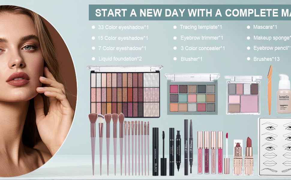 All in One Makeup Kit for Women Full Kit