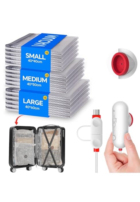 Vacuum Storage Bags Set with USB Pump