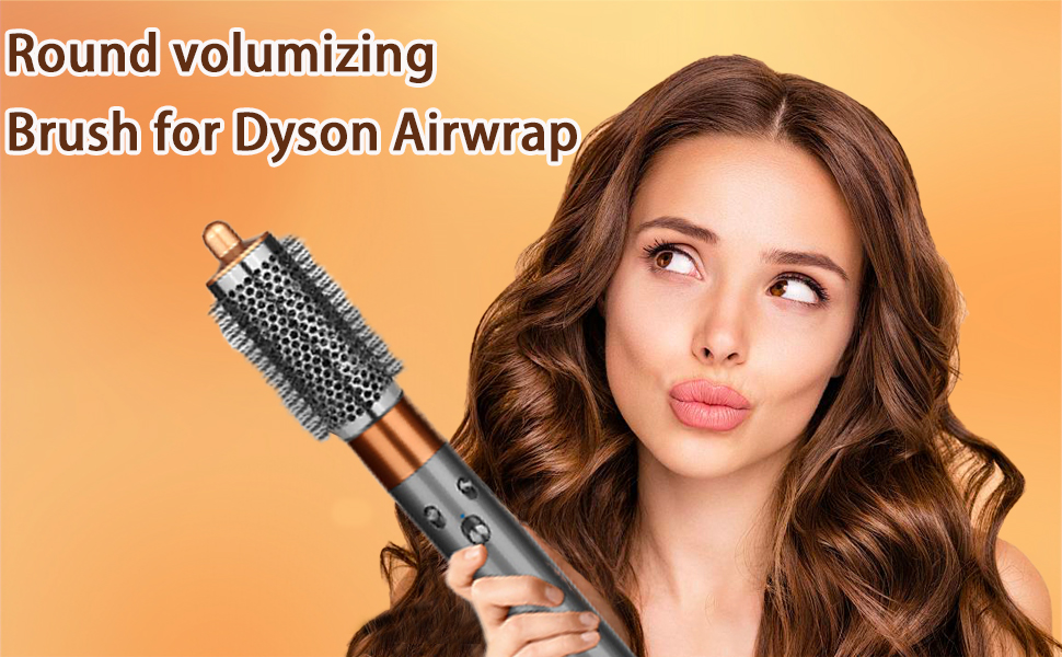 Round Volumizing Brush for Dyson Airwrap Attachments, Oval