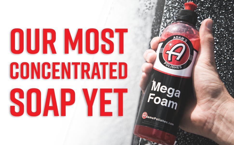 Adam’s Mega Foam 16oz pH Best Car Wash Soap For Foam