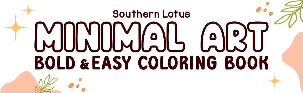 minimalist coloring book for adults, minimalist art coloring book