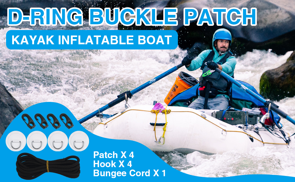 KAYAK D-RING PATCH BUCKLE