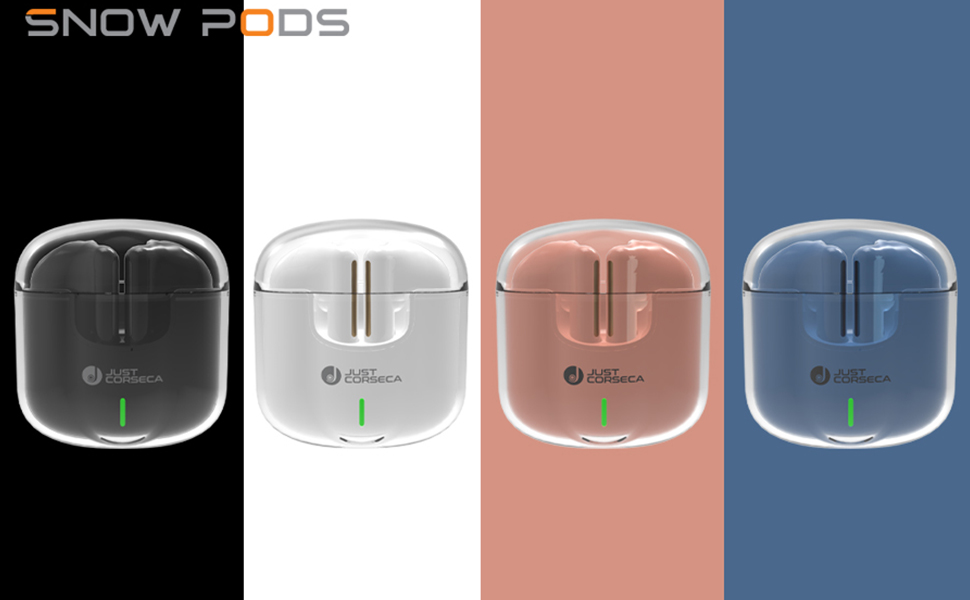 JUST CORSECA Snowpods Wireless Earbuds