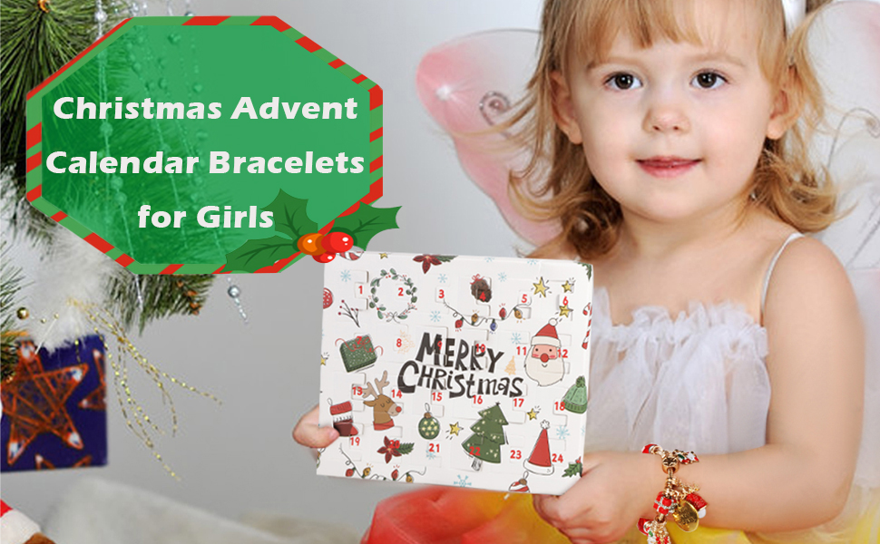 Christmas Advent Calendar for Girls, 24 Days Xmas Countdown