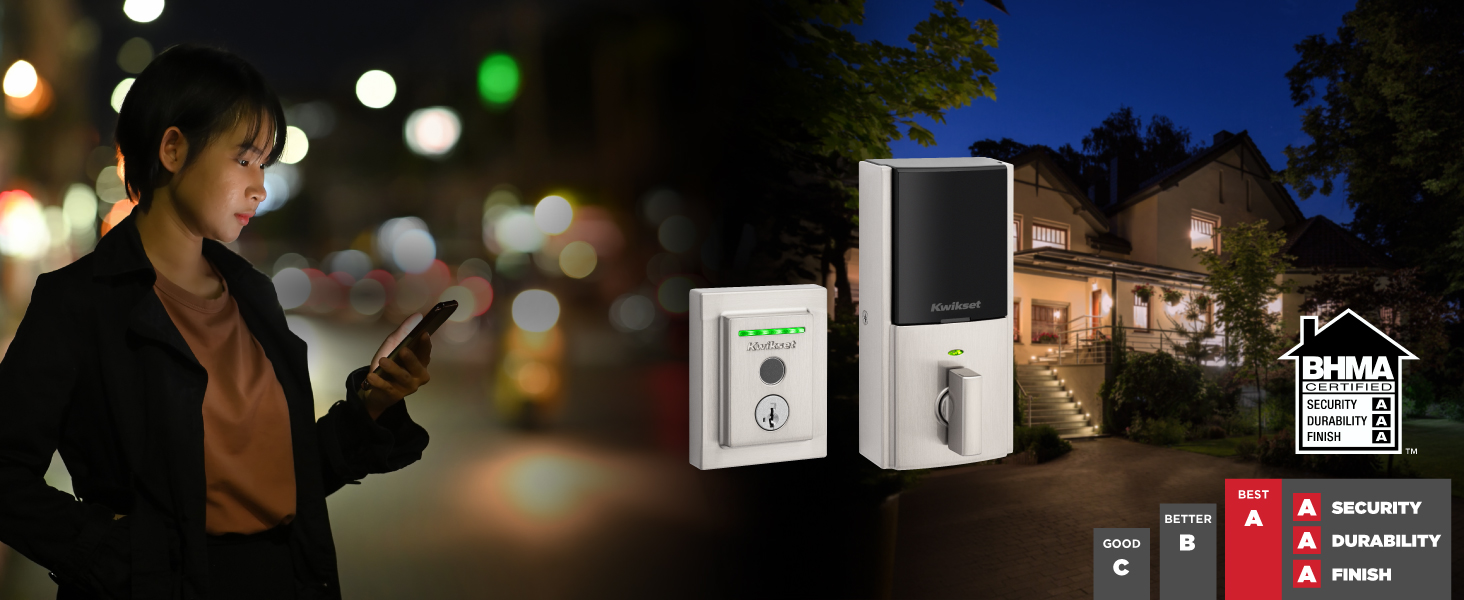 kwikset halo finger print wi-fi enabled contemporary smart lock