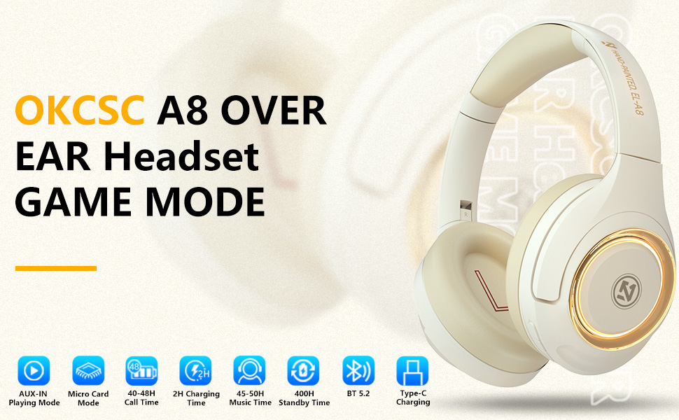 OKCSC GAME HEADPHONE ON EAR HEADPHONE IN EAR HEADPHONE WIRELESS HEADPHONE BLUETOOTH HEADPHONES