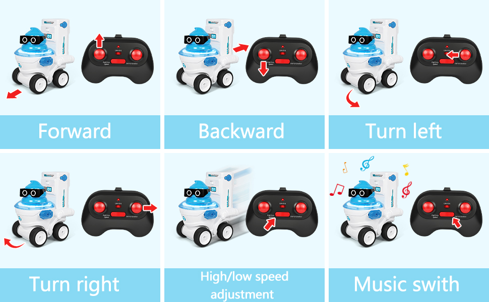 remote control car rc cars toys for boys girls age 3-8+ bumper car kids toys Christmas gifts