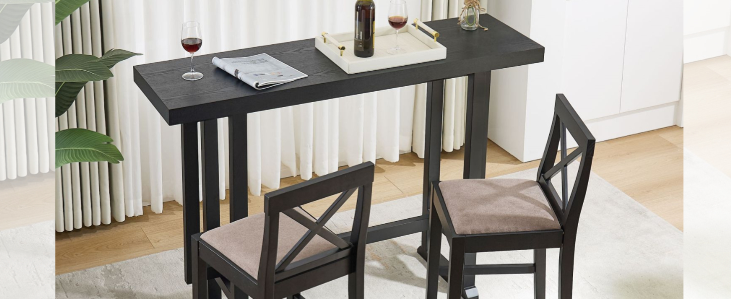 KEVINSPACE Bar Table, Dining Table Tall Counter Height Pub