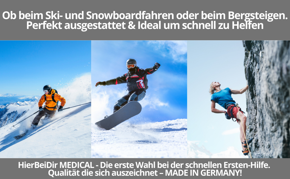 Erste Hilfe Set Ski, Snowboard & Bergsteiger - mit zwei