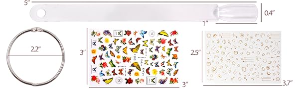 transparent sector fan boards display sticks fiberglass nails making for manicure store