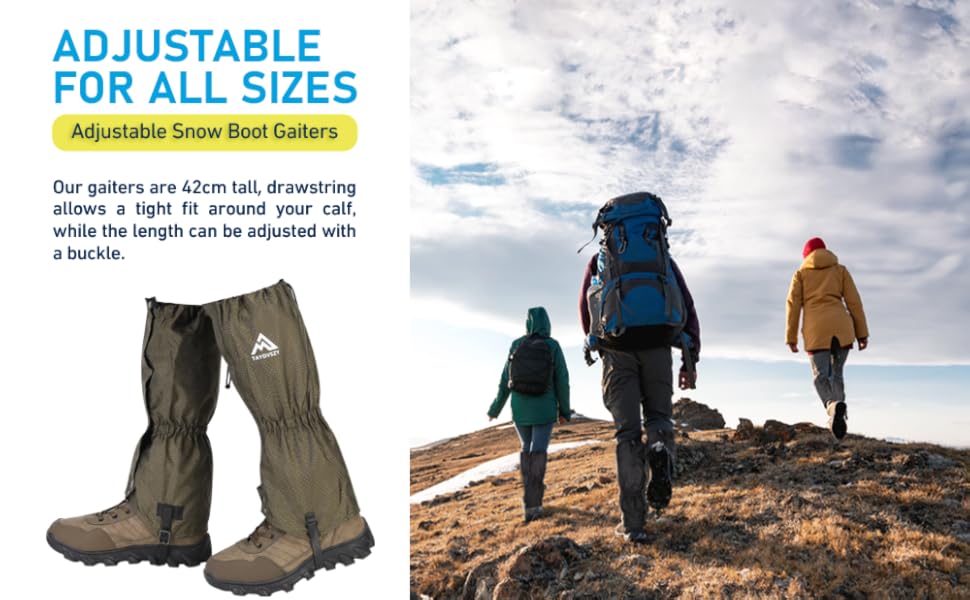 adjustable gaiters