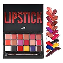 An image shows the great pigmentation of camela lip palette