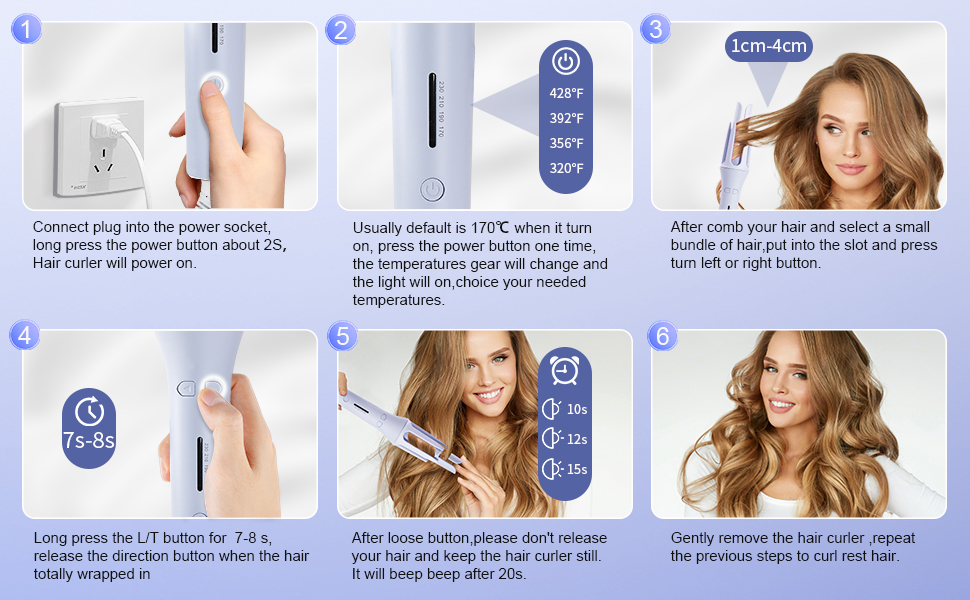 automatic curling iron rotating