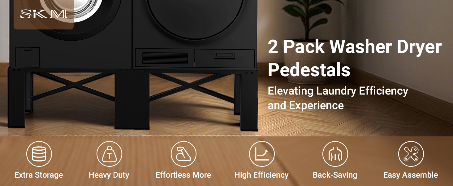 J29L-B1-01 2 Pack Washer Dryer Pedestals