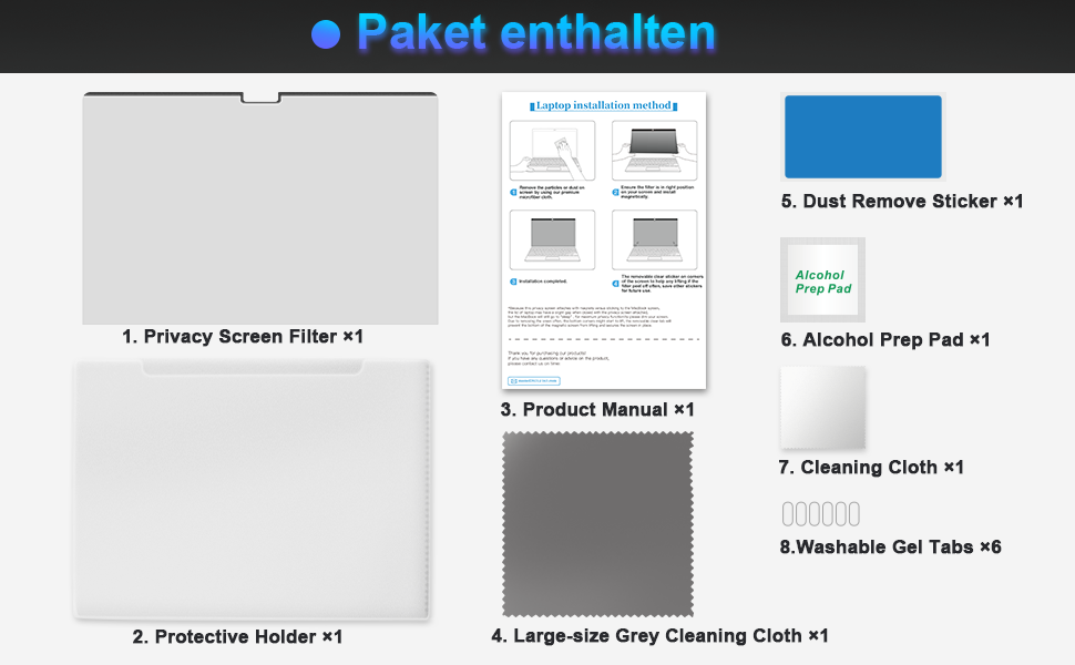 Privacy Screen MacBook Pro 16 Inch (20212023, M1, M2) A2485/A2780