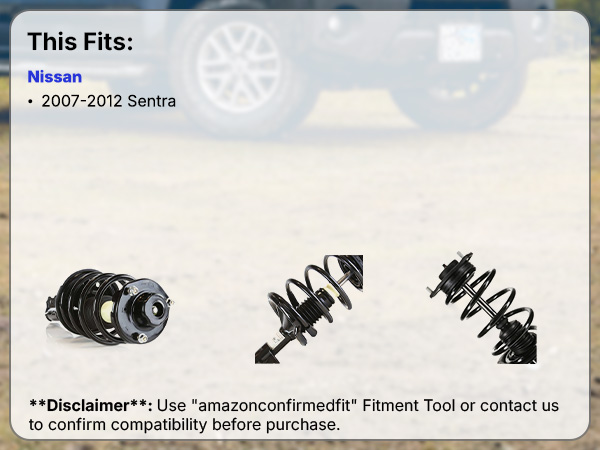 パーツ ATSCOM AutoShack Front Complete Strut & Coil Spring | Replacement