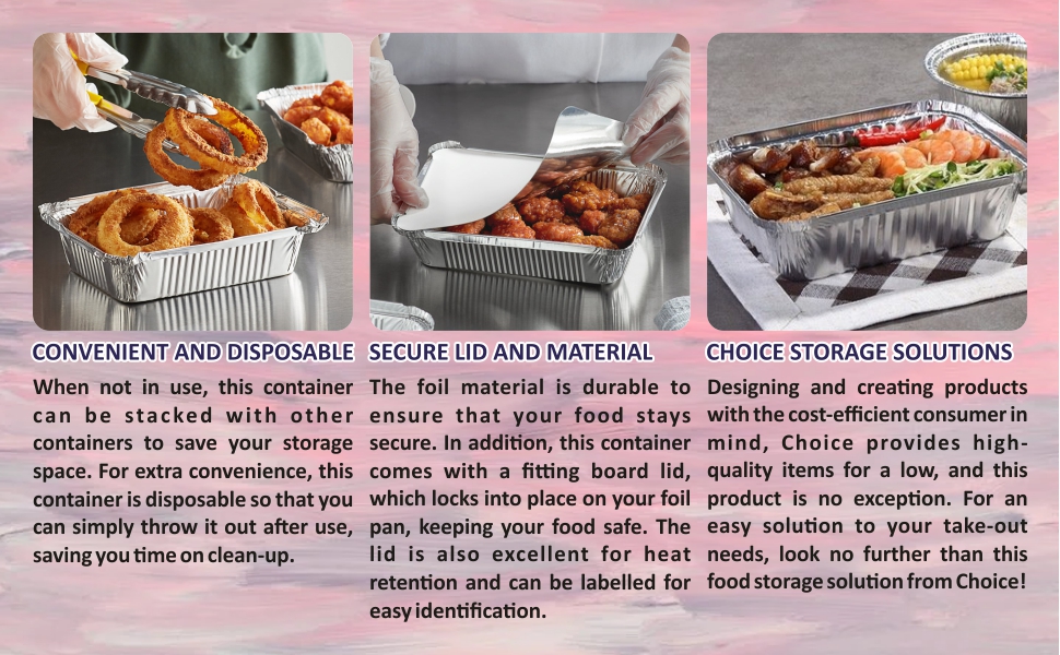 120 ML No 1 Aluminium Foil Food Containers with Lids Takeaway Silver