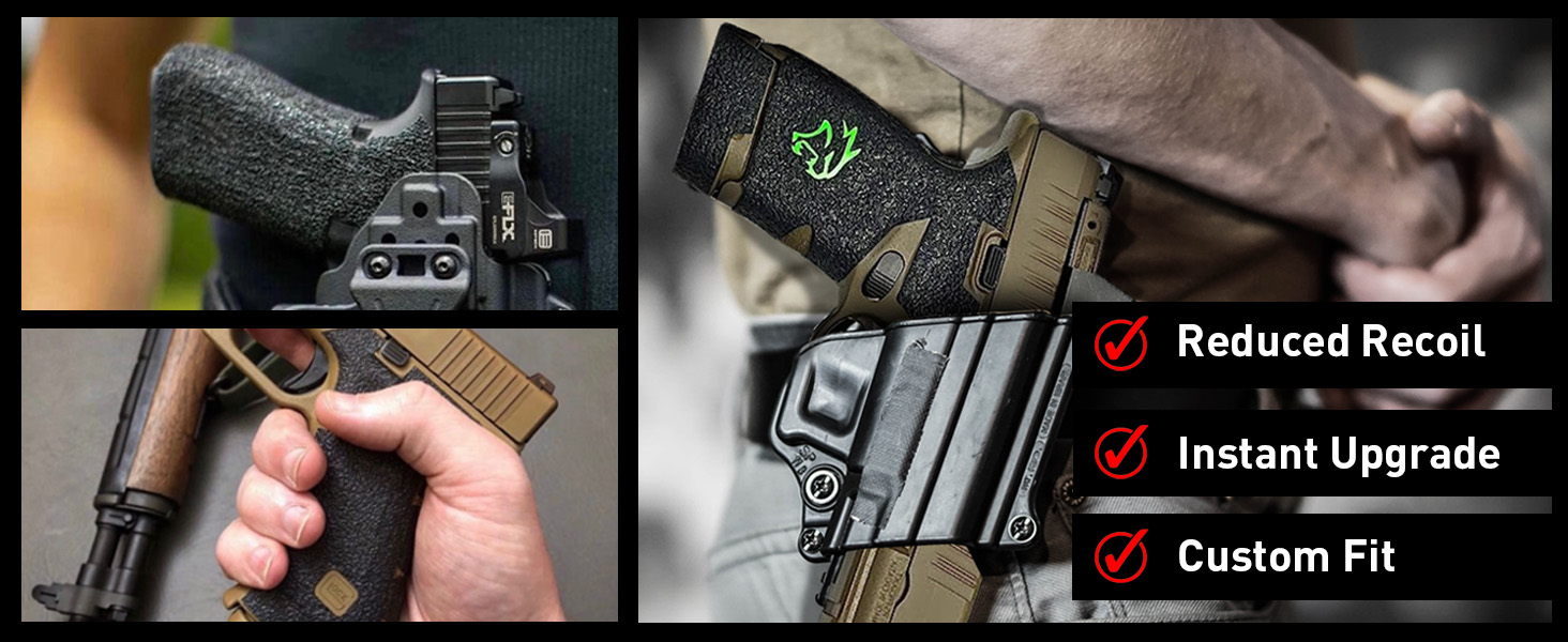 Handleitgrips Handgun Grip Tape Compatible with Glock 43x