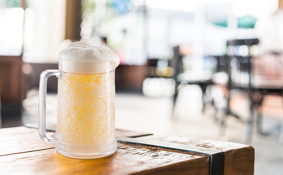 Beer Mugs For Freezer, Frosted Beer Mugs, Beer Mug, Double Walled