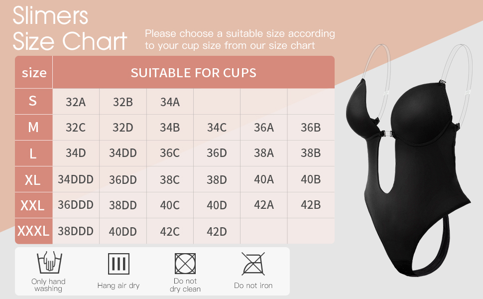 Women Shapewear Backless Body Bra Shaper Womens Plus Size Plunge