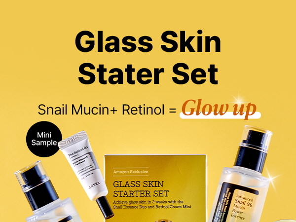 COSRX 美容液セット( Retinol, Niacin, Propolis) Amazon.com: COSRX Glass Skin Starter Set, Amazon Exclusive
