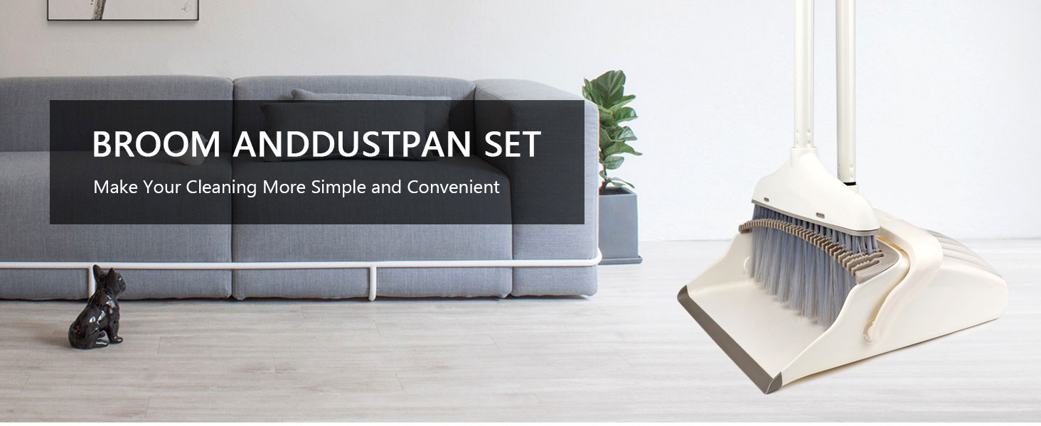 Broom and Dustpan Set for Clean