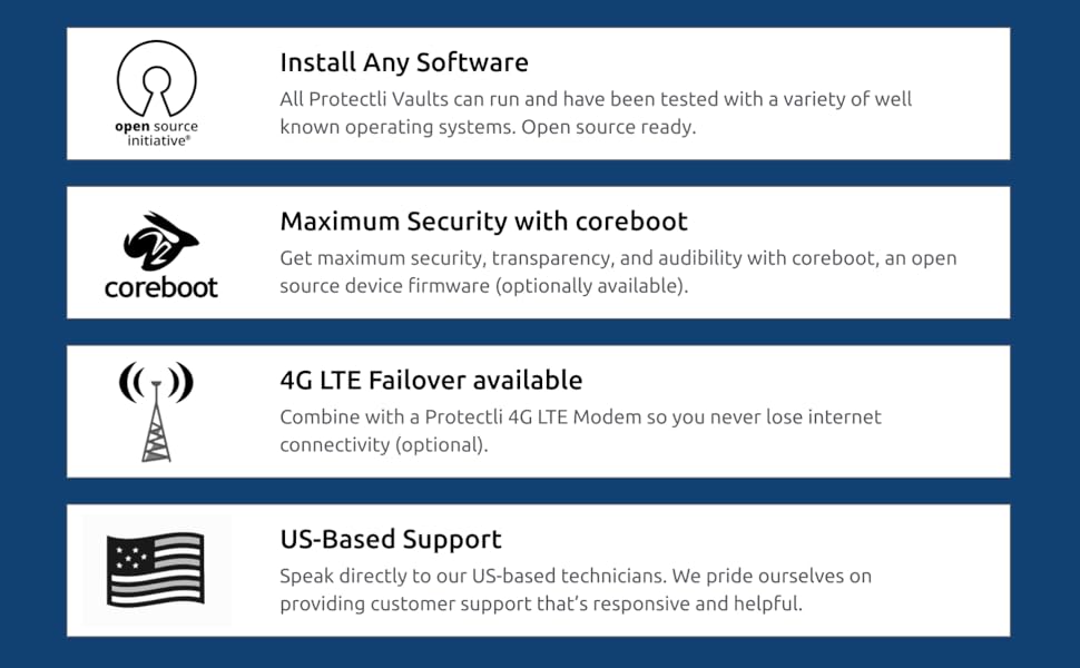 Protectli vault open source linux opnsense coreboot mini pc micro firewall aesni firewall appliance