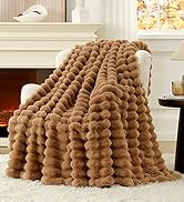 Cozy Bliss Faux Fur Striped Blanket