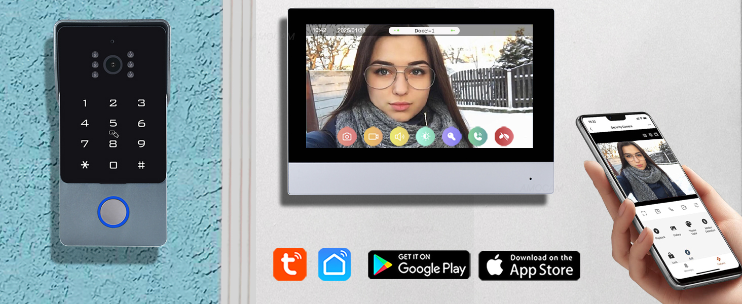2 Wires video intercom system