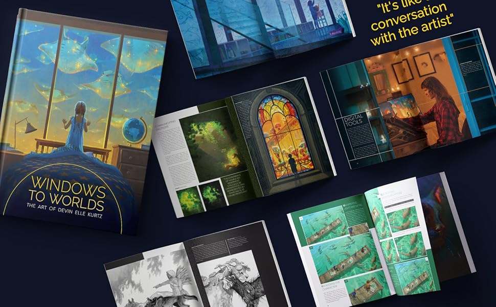 Amazon.com: Windows to Worlds: The art of Devin Elle Kurtz