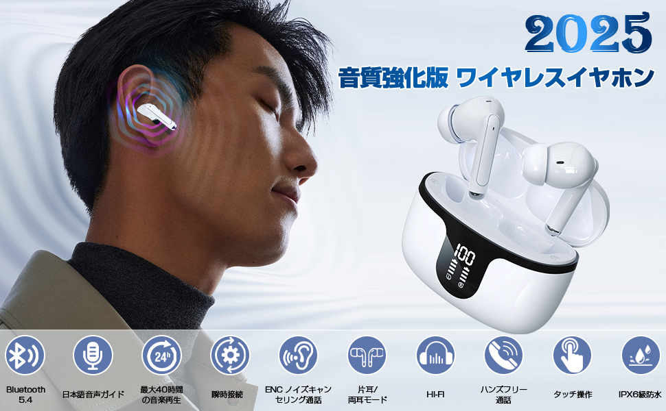 直接取引限定 voice Amazon.co.jp: TTQT イヤーカフ イヤホン【2025業界革新