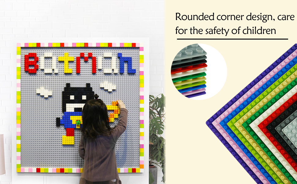 EKIND 2 PCS Classic Building Base Block Plate 10" x 10