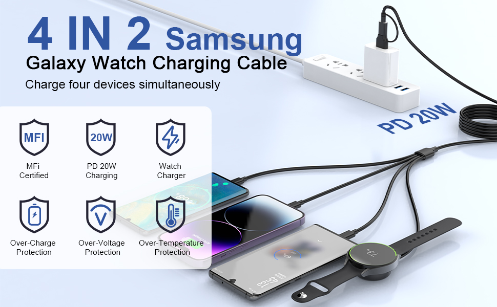 Watch Charger Cable for Samsung Galaxy Watch, Wireless