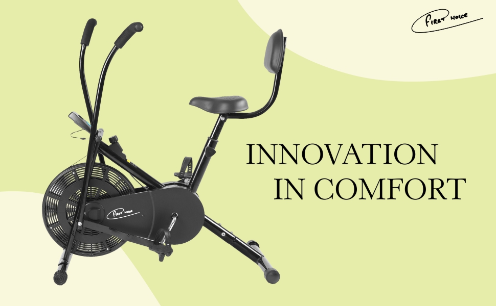 Buy Now First Choice Fc 110Bs Air Bike Exercise Cycle With Moving Or 9 Air Bike