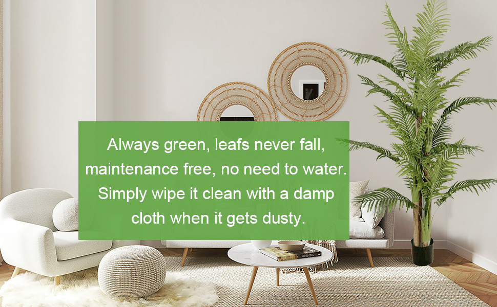 Artificial Areca Palm Tree Faux Tropical Palm Plant Fake Tree Dypsis