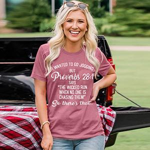 I Wanted to Go Jogging but Proverbs 28:1 Says Shirts