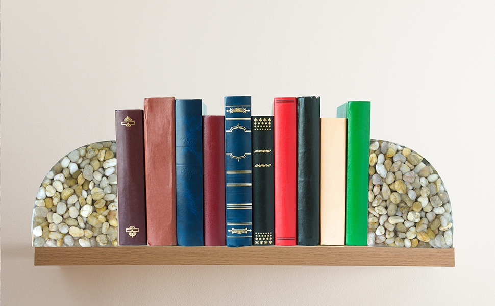 天然石　ブックエンド/ Natural stone bookends Amazon.com: Handmade Stone Bookends, Decorative Rocks Book
