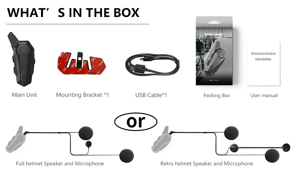 Motorcycle Bluetooth Headset,1000m Motorcycle Helmet Headset