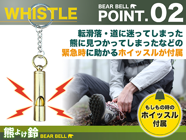 Amazon.co.jp: [Pelata] 熊鈴 ホイッスル セット (響く中高音